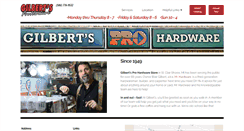 Desktop Screenshot of gilbertshardware.com